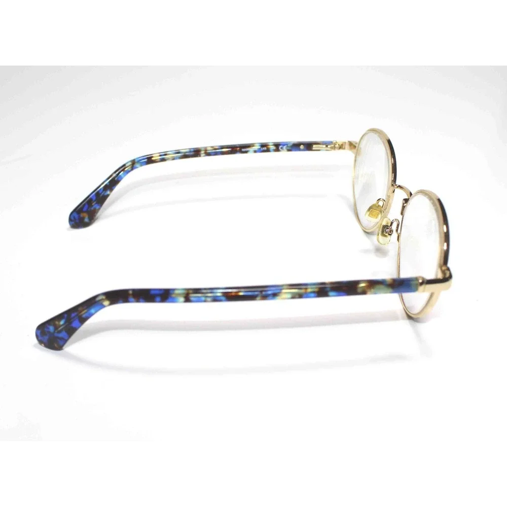 Kate Spade Blue Gold Round Glasses Tortoise Marciann LKS 49 19 12 140‎ Prescript